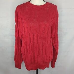 Vintage Bijon Sports Women’s 100% Red Knit‎ Sweater